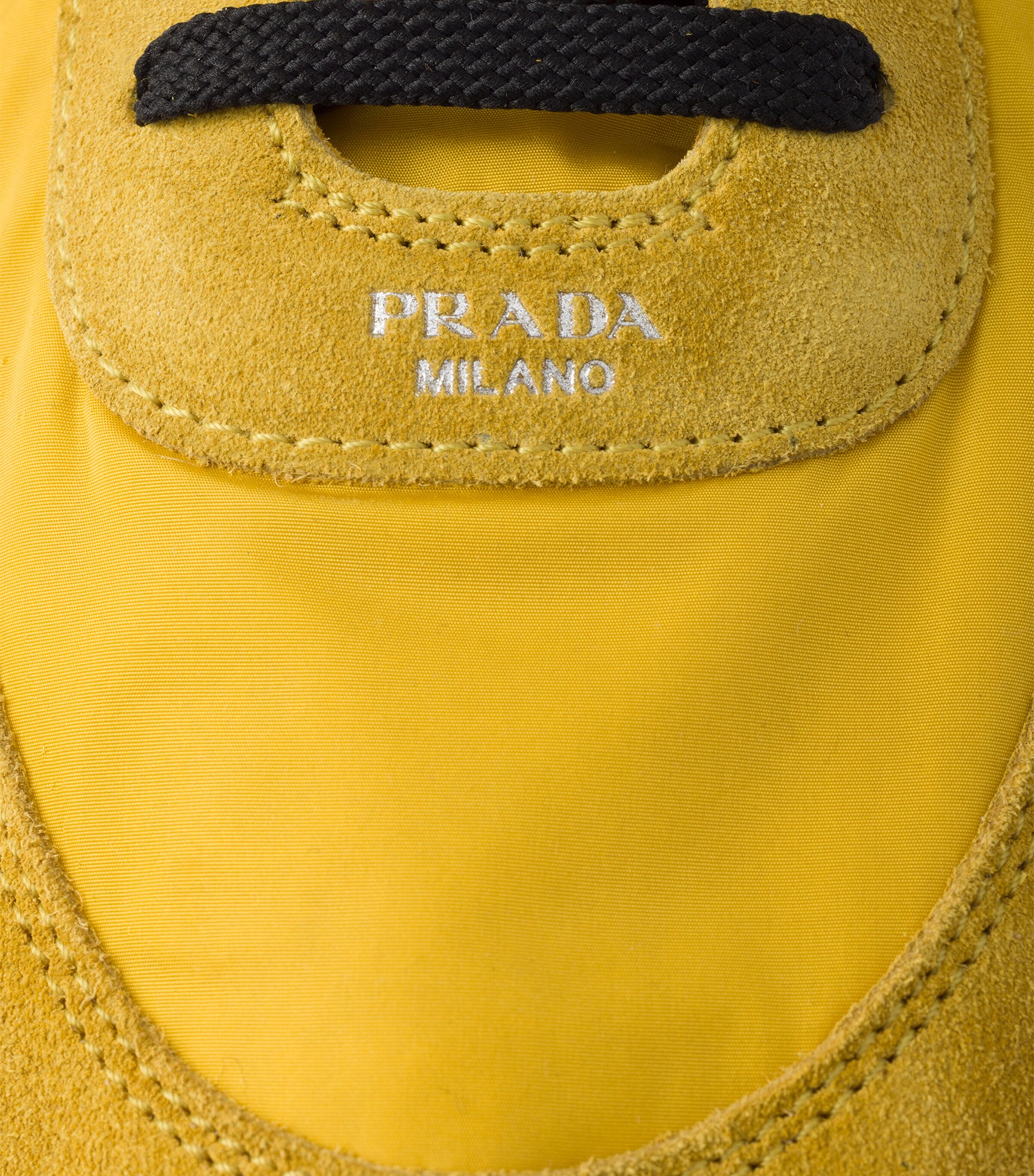 archive prada yellow sneaker ハイカット スニーカー Prada Yellow Re-Nylon and Suede Collapse Sneakers | Harrods UK