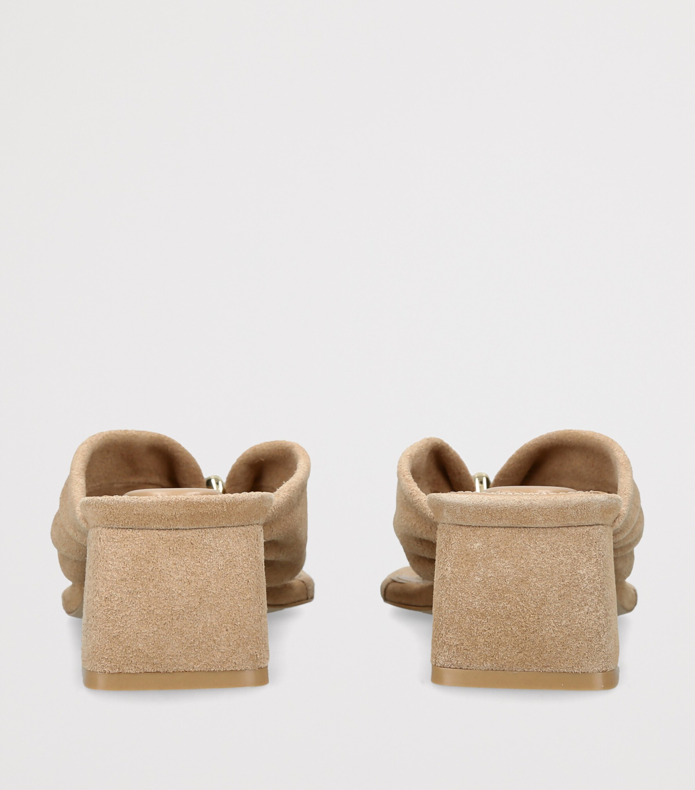Simkhai Suede Stella Heeled Mules 50 Camel Image 4