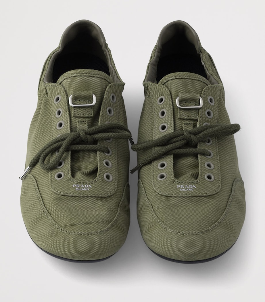 Prada Canvas Collapse Sneakers Image 4