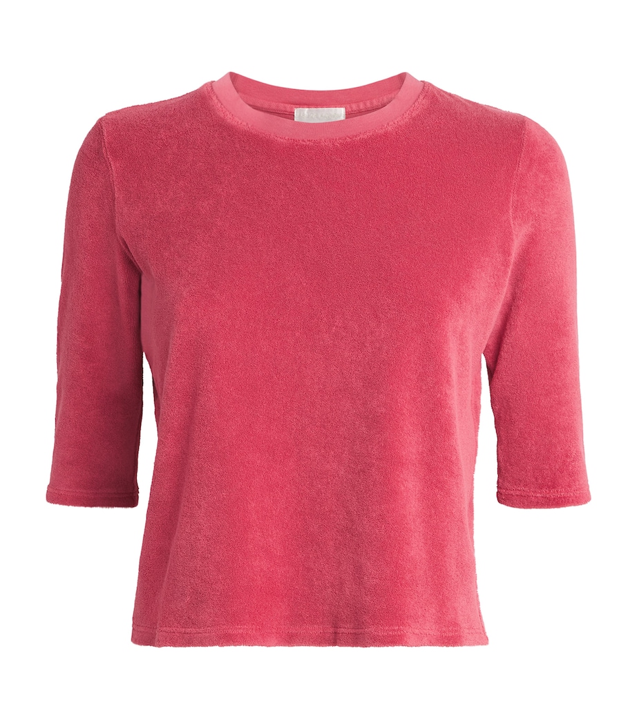 Suzie Kondi Womens Cotton-Blend Corfu T-Shirt Framboise Image 1