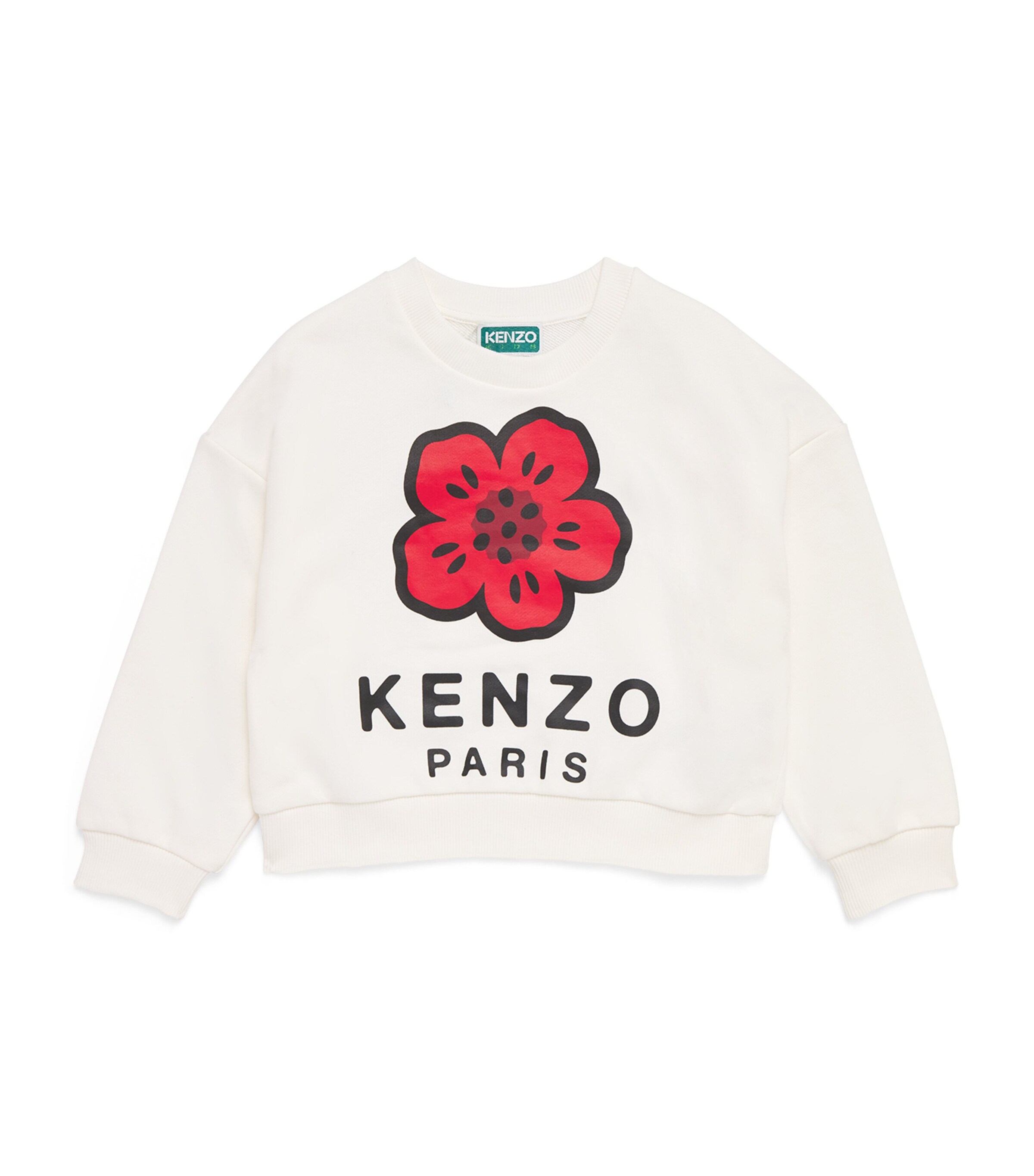 Kenzo Kids Cotton Flower Logo Sweatshirt (2-14 Years) | Girls Clothing | Sweatshirts & Hoodies | Designers | Kenzo | Hoodies & Sweatshirts