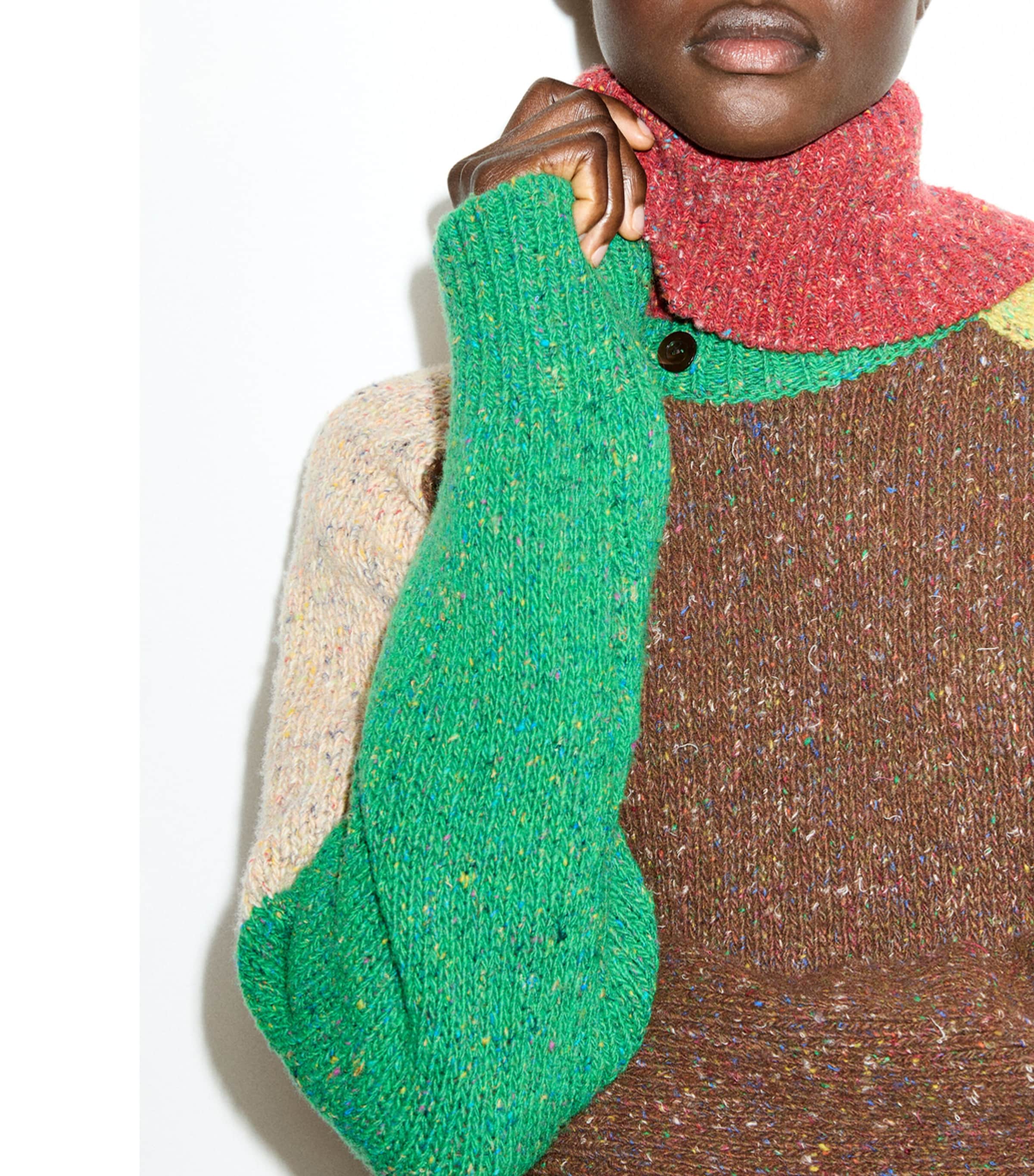 MAX&Co. Womens Wool Rollneck Sweater Green Image 6