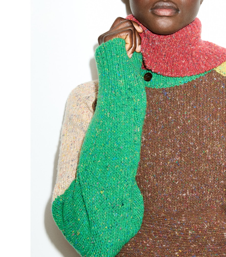 MAX&Co. Womens Wool Rollneck Sweater Green Image 6