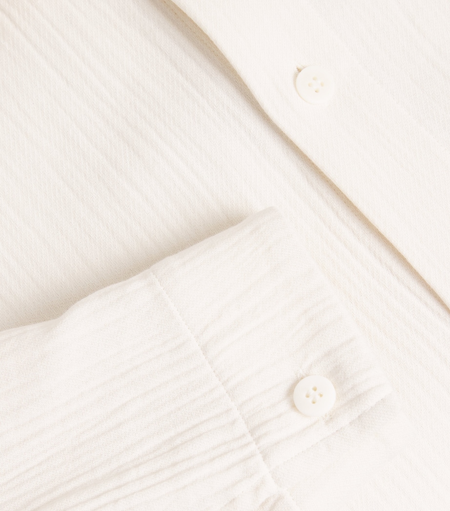 Double Weave Crepe Shirt 02-OFF-WHITE Image 5