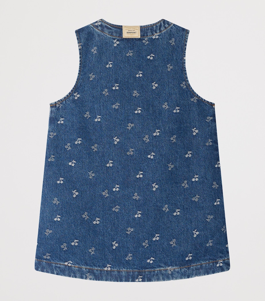 Denim Cherry Print Jette Dress (10-14 Years) IMP JEAN CLAIR Image 2