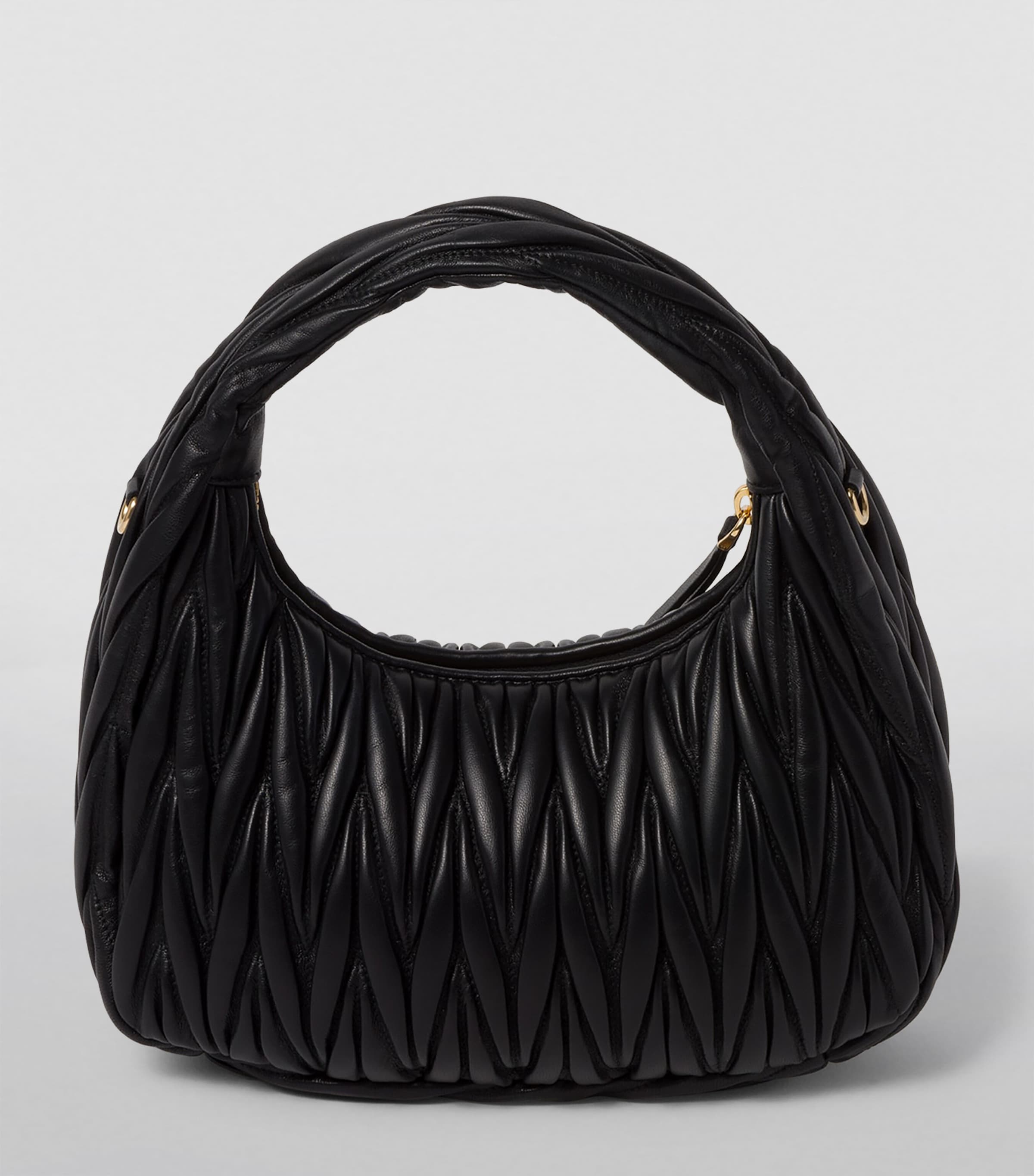 Medium Matelassé Leather Wander Top-Handle Bag F0002 Image 3