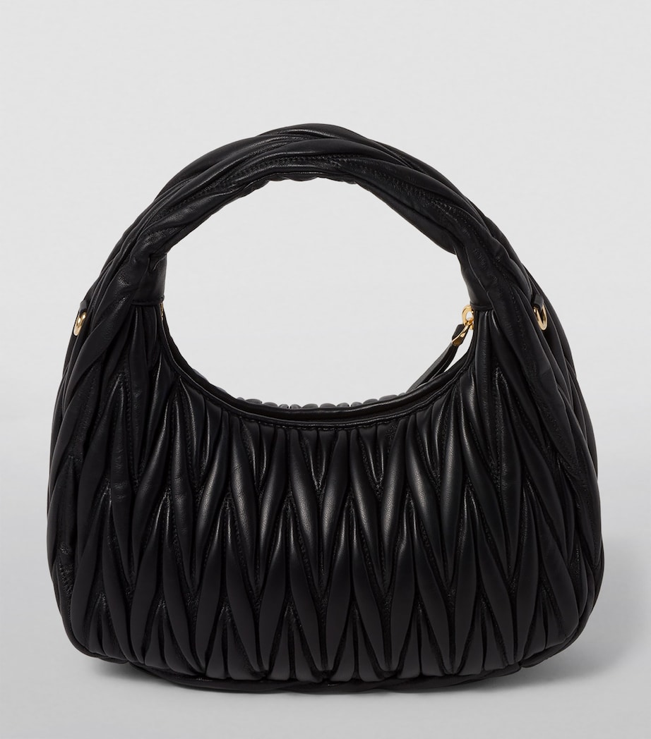 Medium Matelassé Leather Wander Top-Handle Bag F0002 Image 3