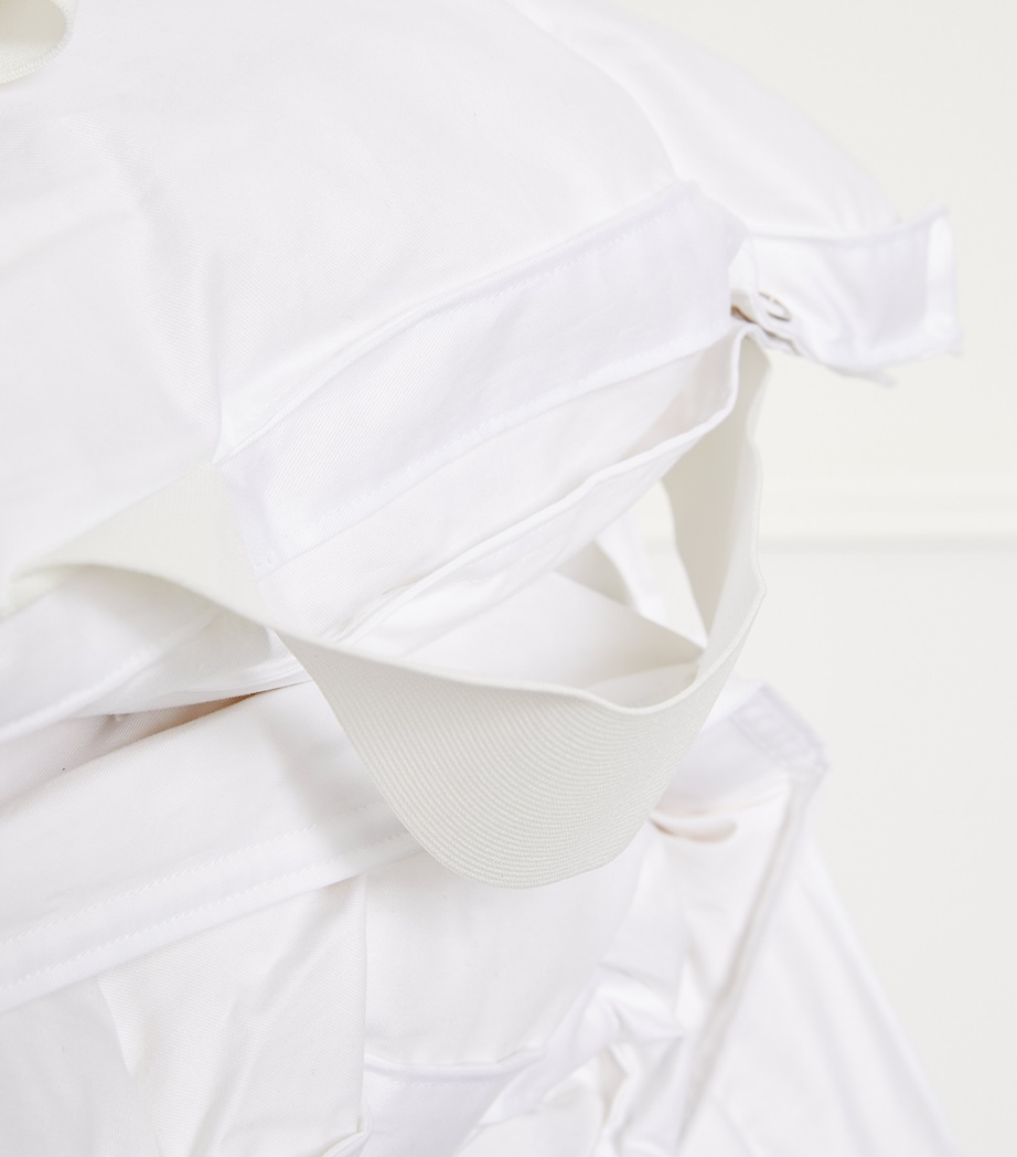 Twin Deluxe Mattress Topper (150cm x 200cm) WHITE Image 3