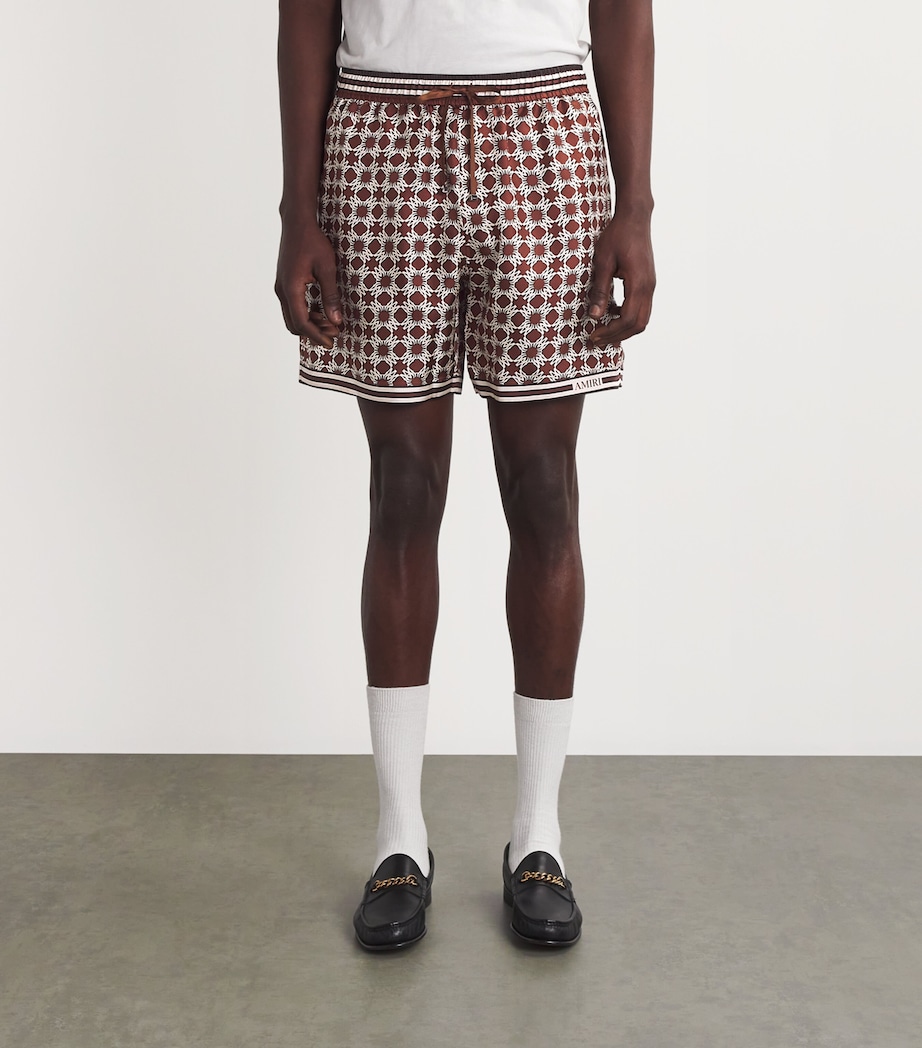 Silk Logo Shorts CHOCOLATE Image 3