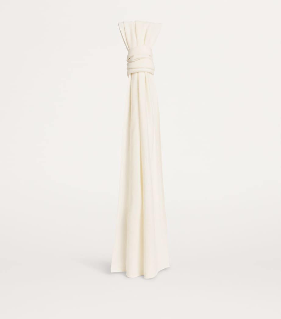 Cashmere Lightweight Scarf IVORY Image 3