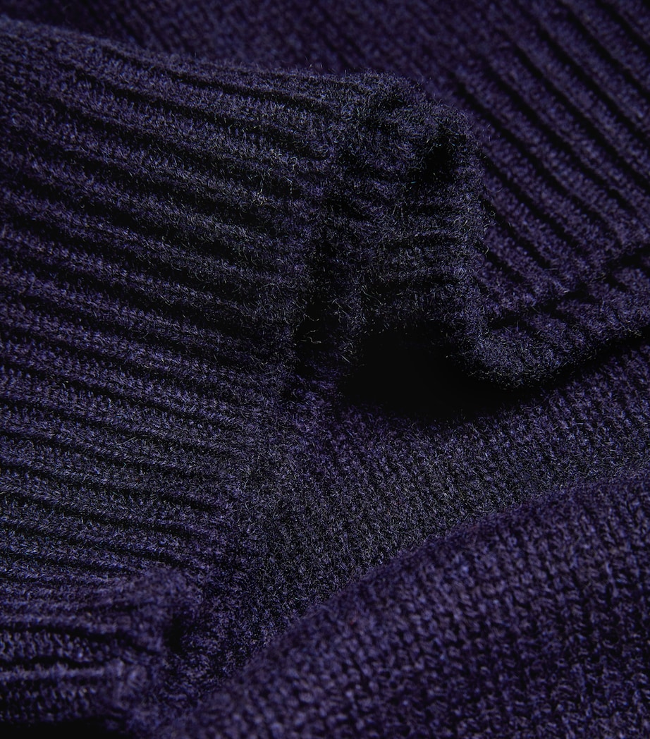 Cashmere Rollneck Sweater NAVY Image 5