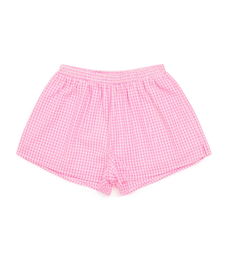 Cotton Gingham Elara Shorts (3-16 Years) PINK GINGHAM Image 1