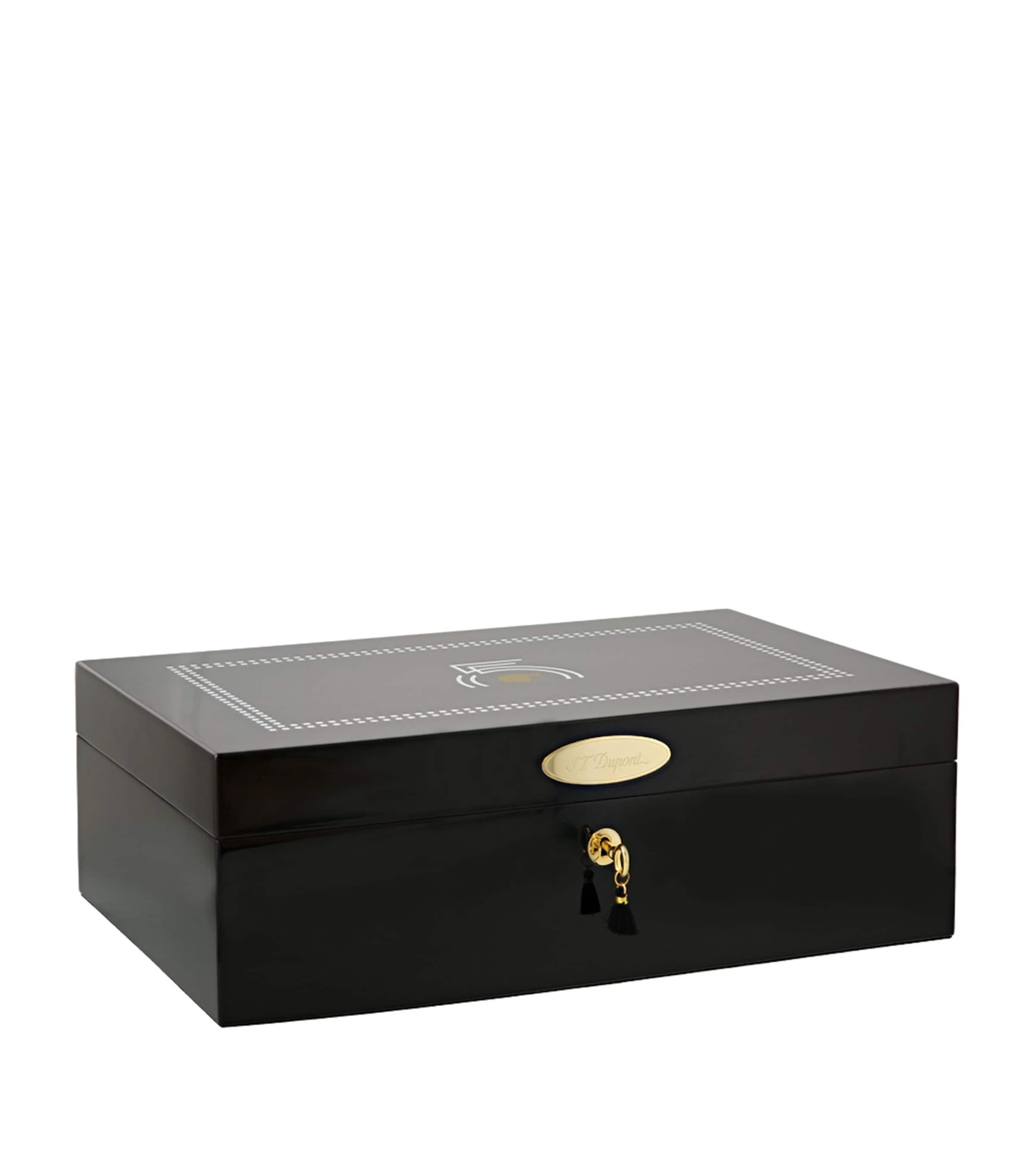 St Dupont Cohiba 55th Anniversary Cigar Humidor In Black