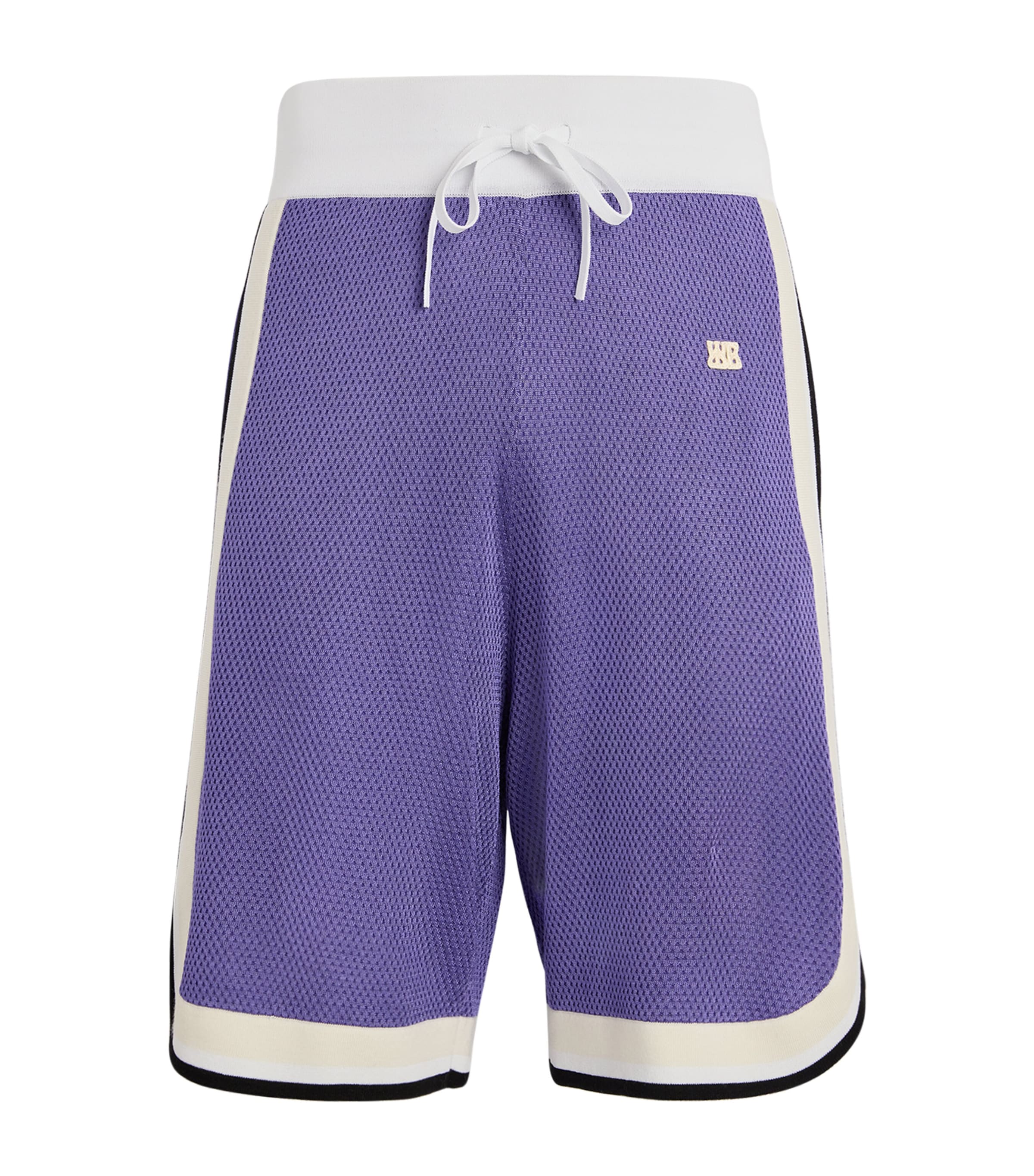 Shop Wales Bonner Logo-appliqué Rio Shorts In Blue