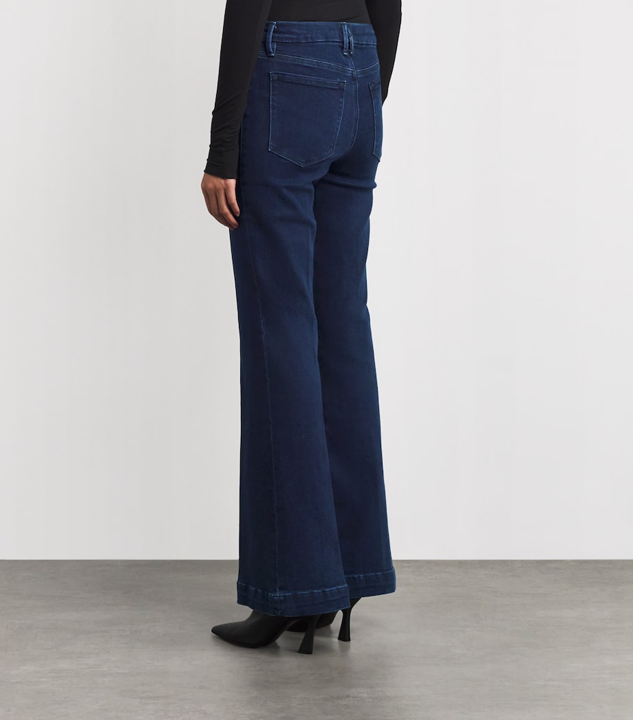 Compression Mid-Rise Flared Jeans INDIGO1150 Image 4