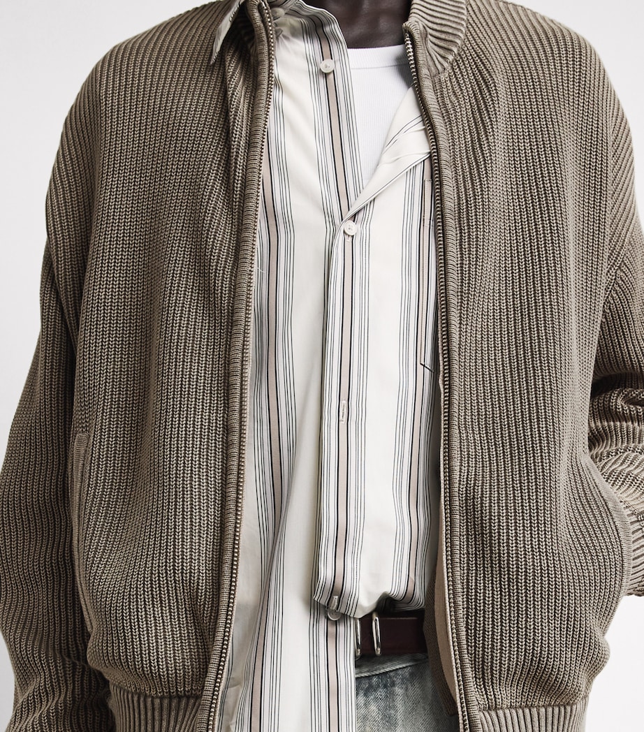 Won Hundred Mens Cotton Knitted Bradley Cardigan Rock Ridge Image 3