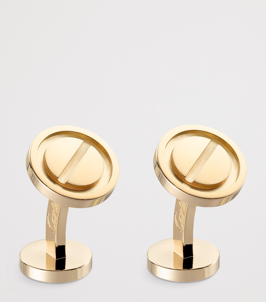 Yellow Gold LOVE Cufflinks YELLOW GOLD Image 3