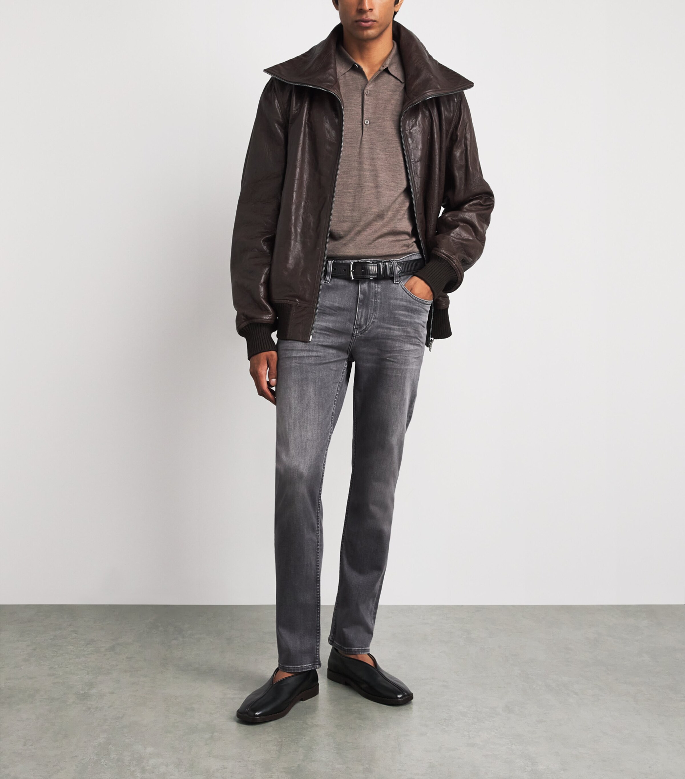 BOSS Mens Delaware Slim Jeans Medium Grery Image 2