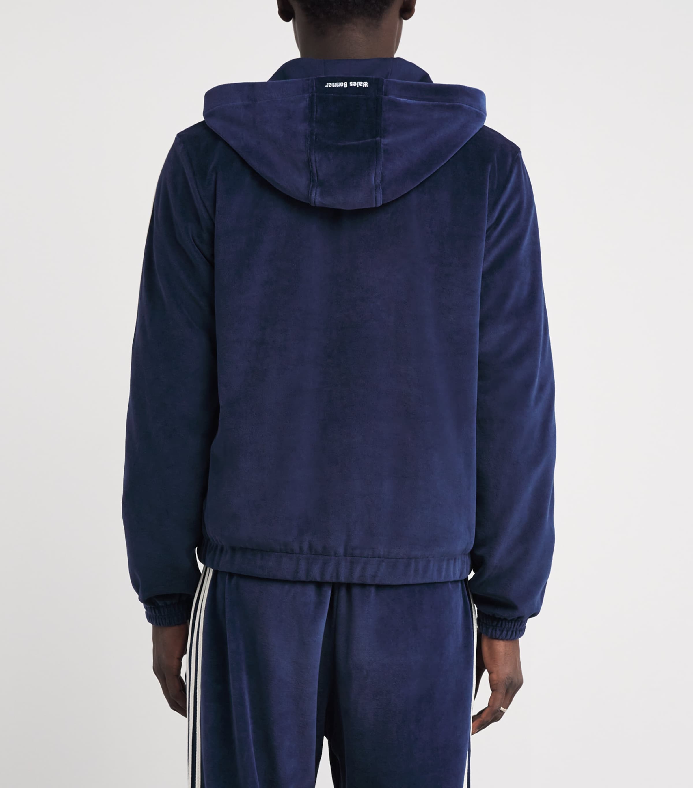 x Wales Bonner Velour Track Jacket BLUE Image 4