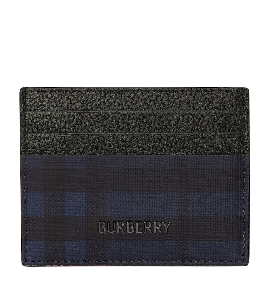 Burberry City Check Card Holder Navy Image 1