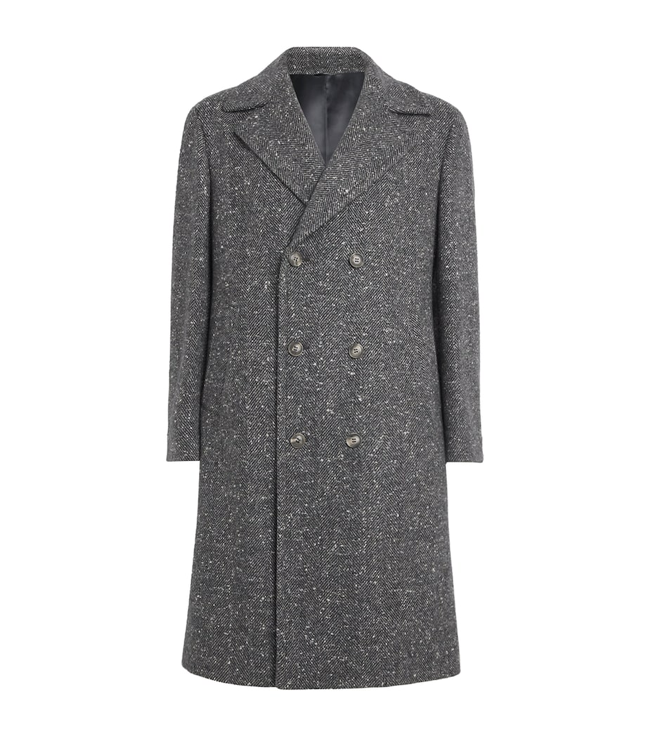 Cashmere Tweed Overcoat GREY Image 1
