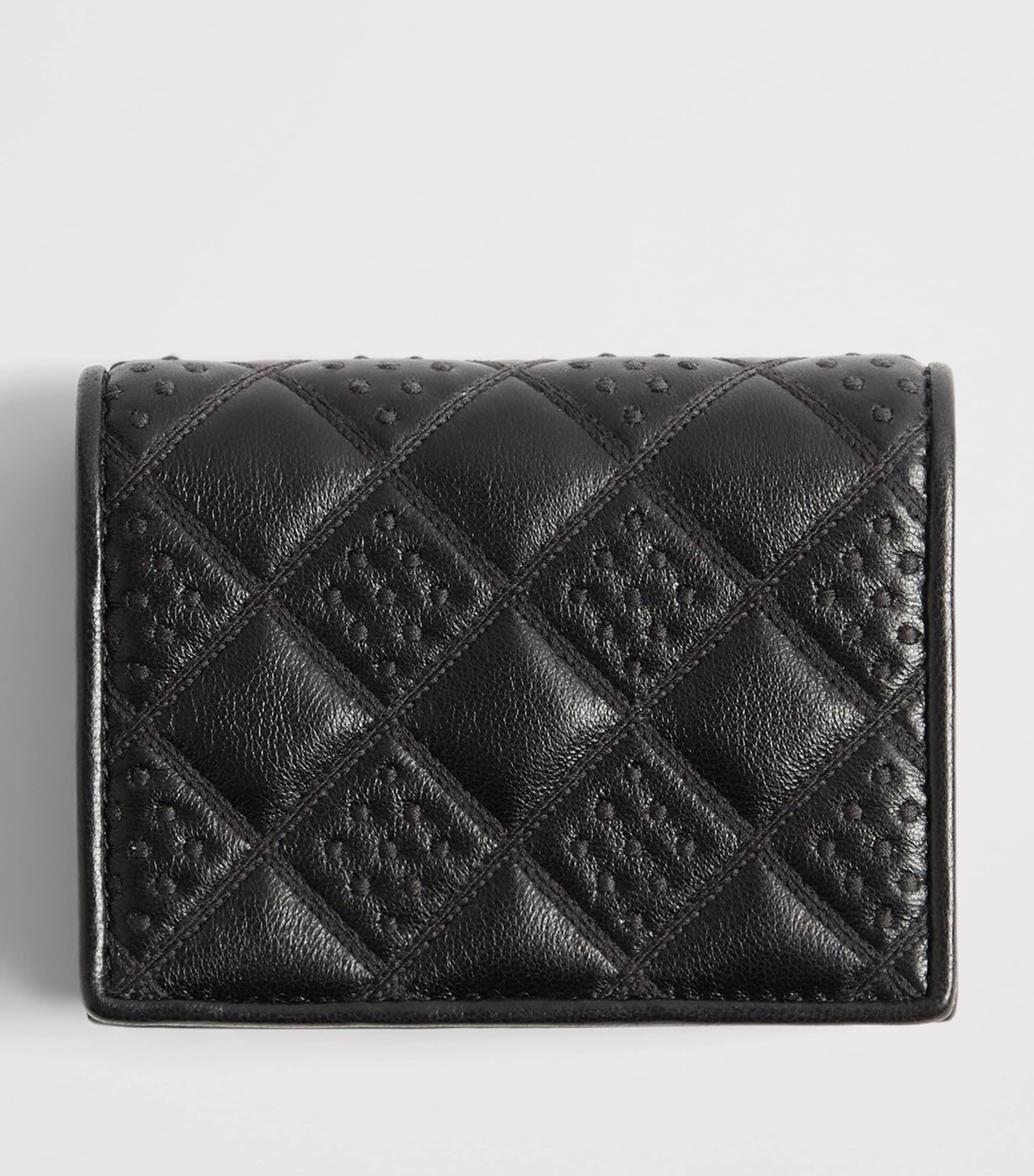 Valentino Garavani Leather Flutterby Flap French Wallet Image 3