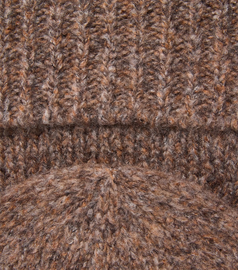 Cashmere-Silk Brushed Beanie HB4415 MOLASSES MIX Image 3