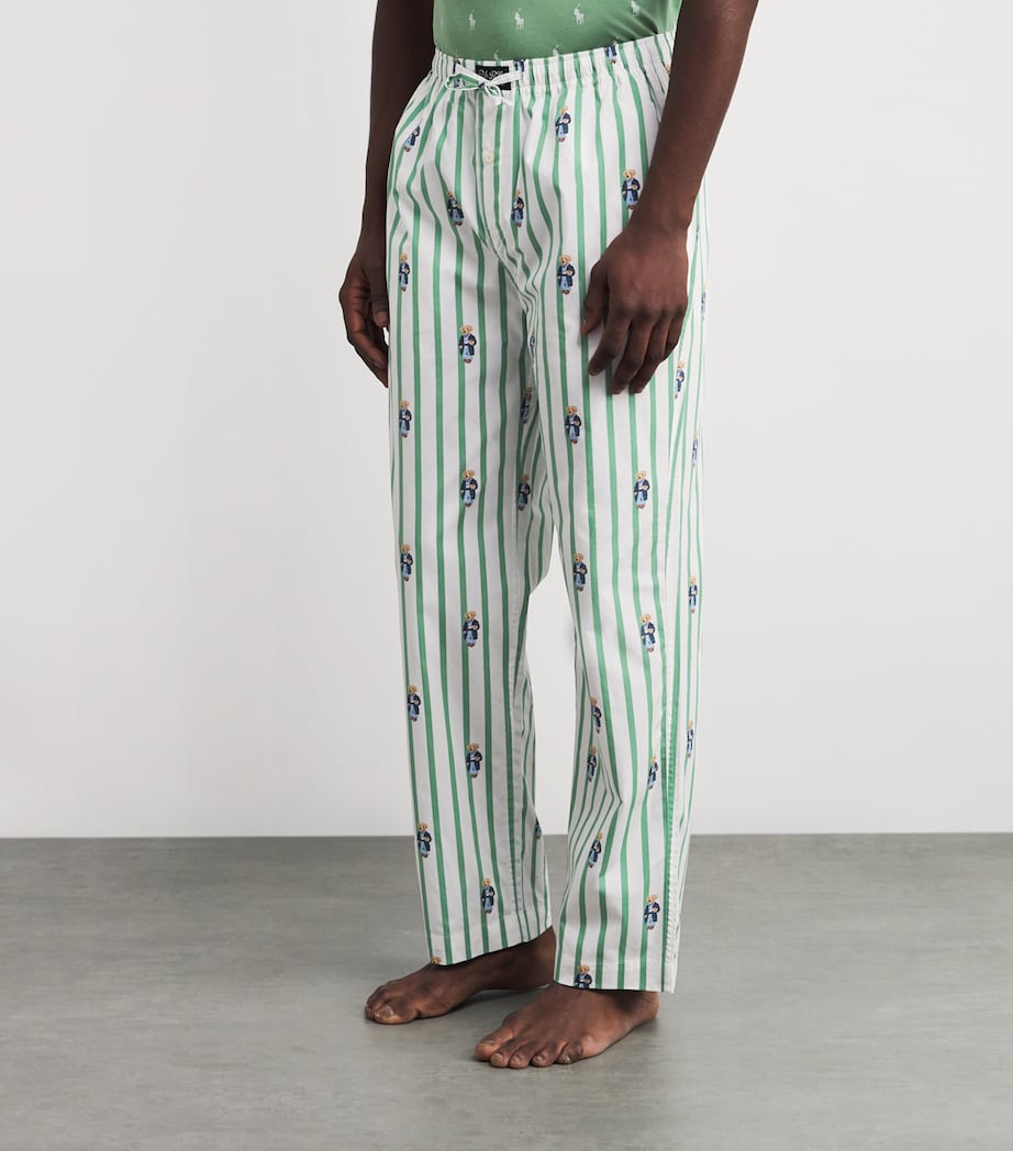 Cotton Polo Bear Pyjama Trousers FAIRWAY GLEN NVY Image 2