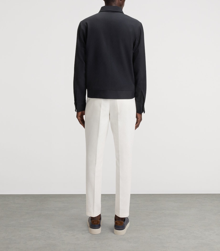 Virgin Wool Water-Repellent Jacket 404 Image 3