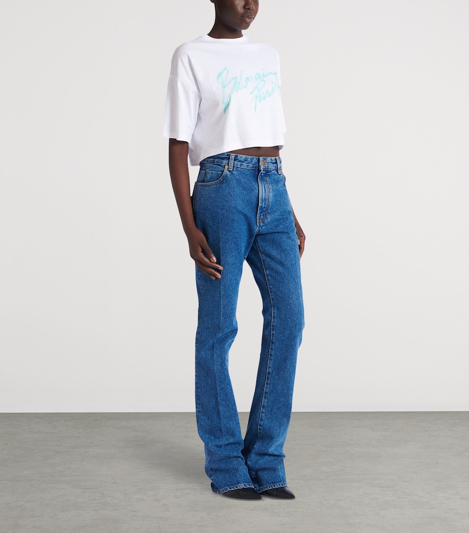 Elongated Straight Jeans 6EX BLEU JEAN FONCE Image 2