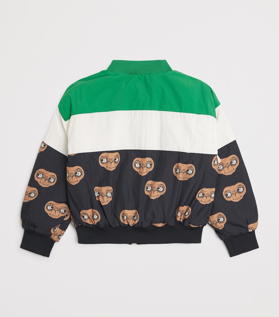 Mini Rodini x E.T. Printed Bomber Jacket (3-11 Years) Green Image 2