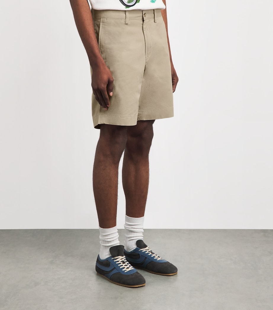Polo Ralph Lauren Mens Stretch-Cotton Bedford Shorts Khaki Tan Image 4