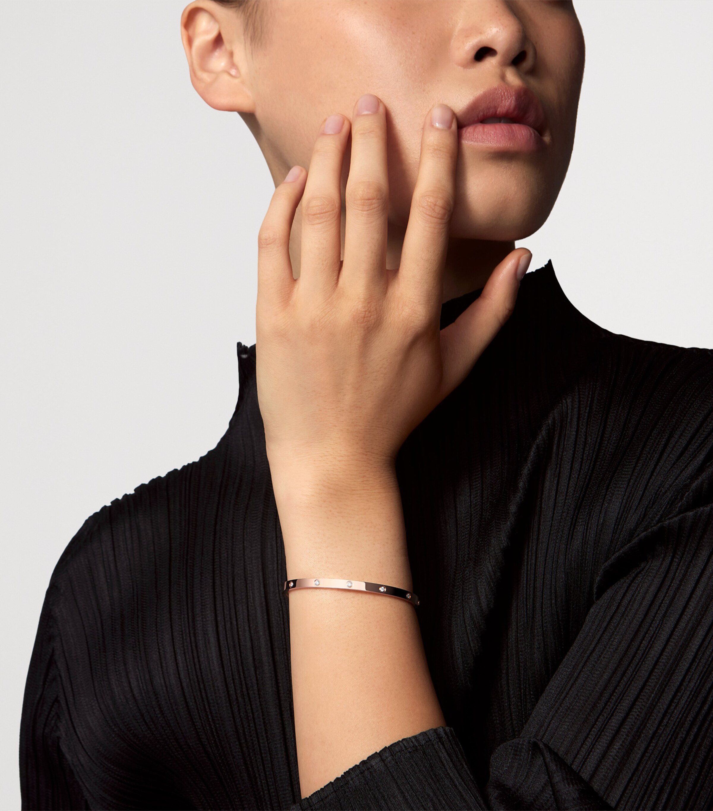 Cartier Small Rose Gold and Diamond LOVE Bracelet Rose Gold Image 11