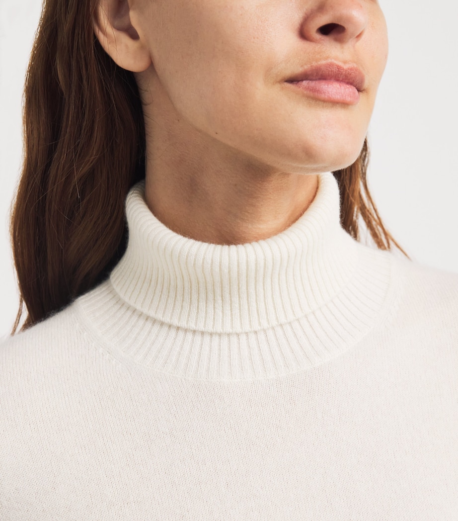 Cashmere Pure Rollneck Sweater 2040 OFF WHITE Image 6