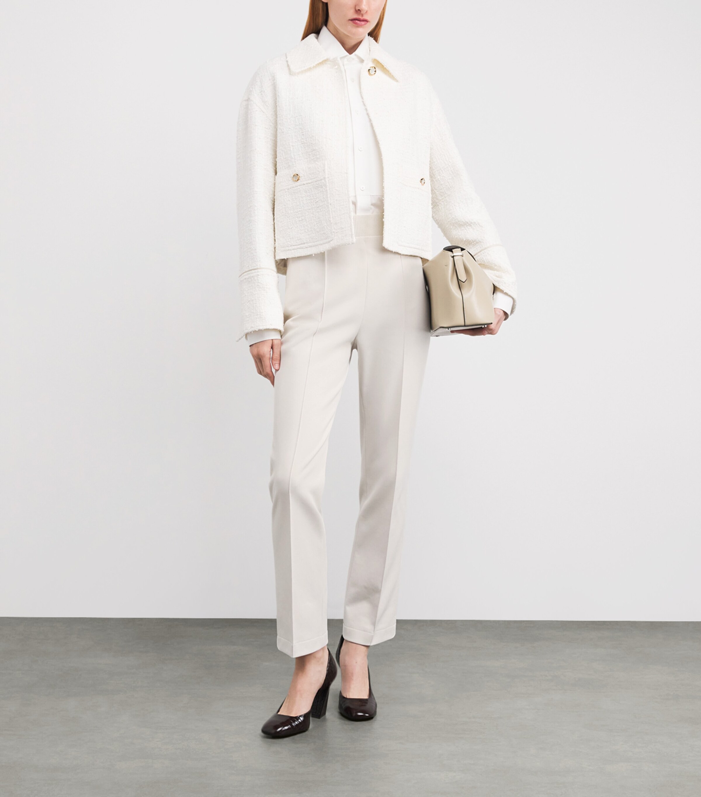 Agnona Womens Tessa Tailored Sweatpants White Agnona White Image 2