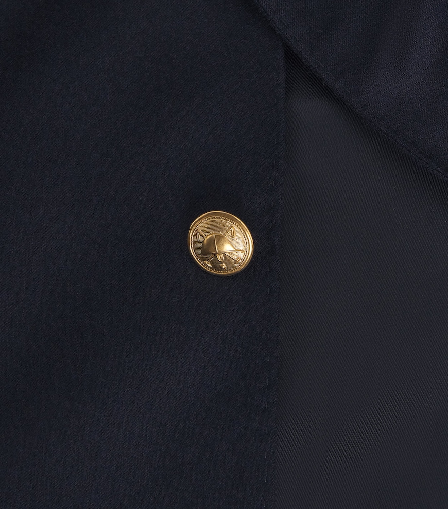 Wool Doeskin Blazer NAVY Image 5