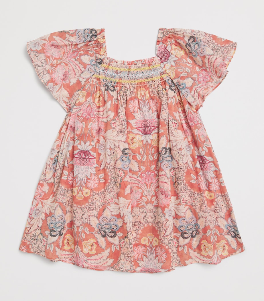 Cotton Daylight Dress (12 Months-12 Years) RUST FLORAL Image 2