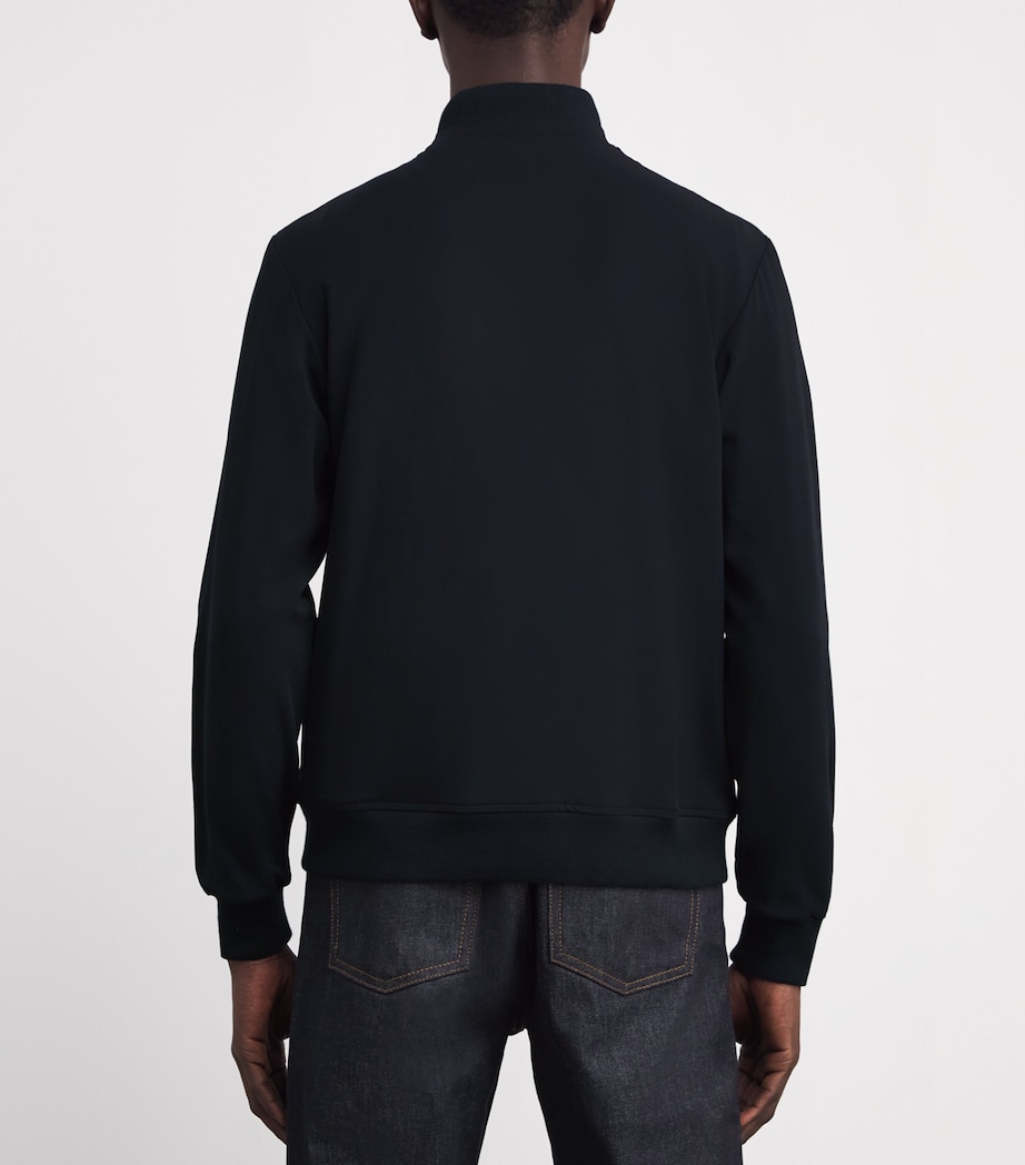 Wool Zip-Up Technical Jacket 16-NAVY Image 4