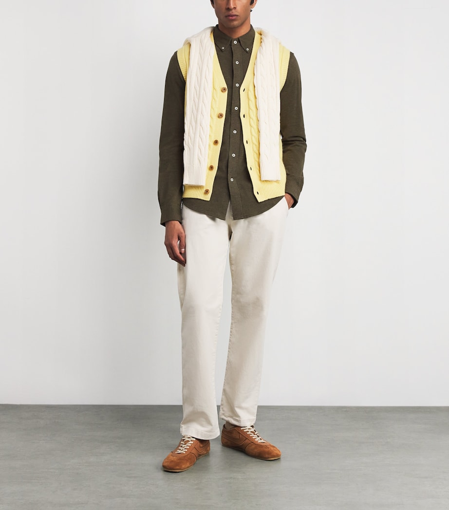 Cotton Featherweight Mesh Shirt WLSN OLIVE HTHRC8520 Image 2