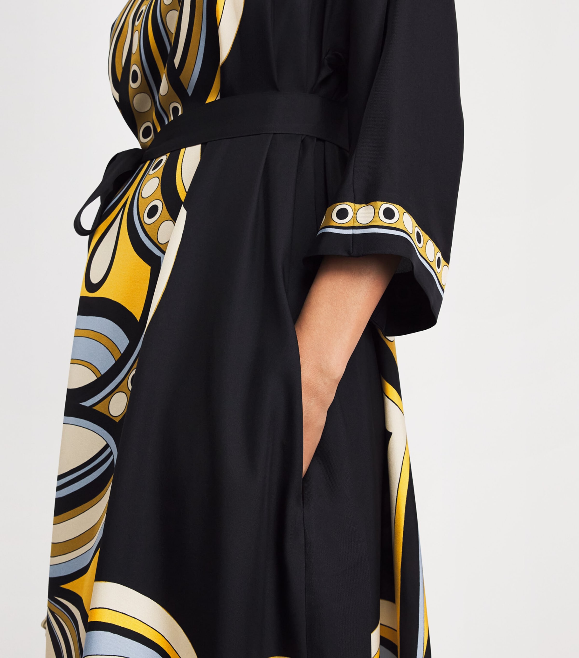 La Doublej Womens Silk Muumuu Maxi Dress Placée Image 5