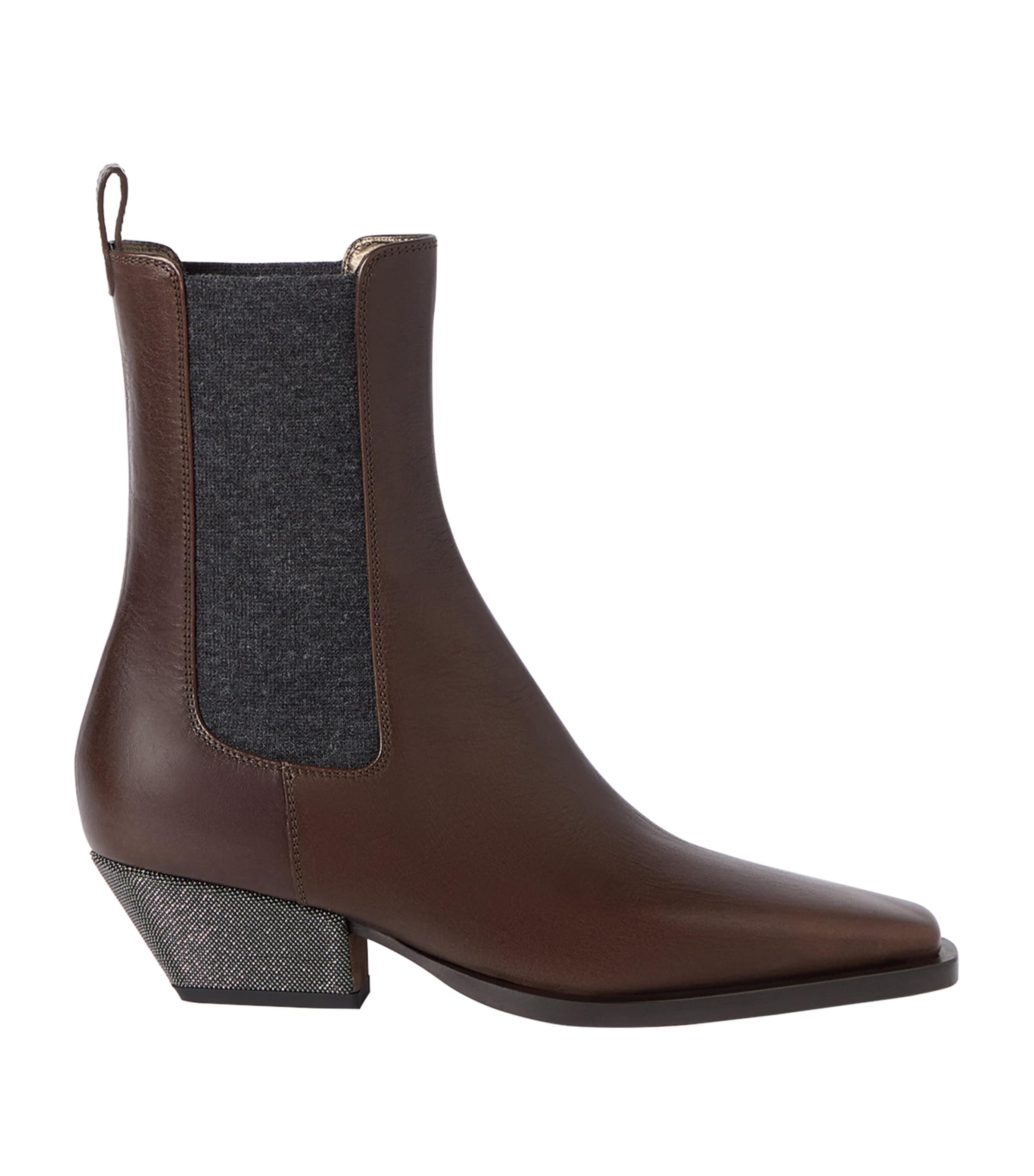 Brunello Cucinelli Leather Chelsea Boots 50 Image 1