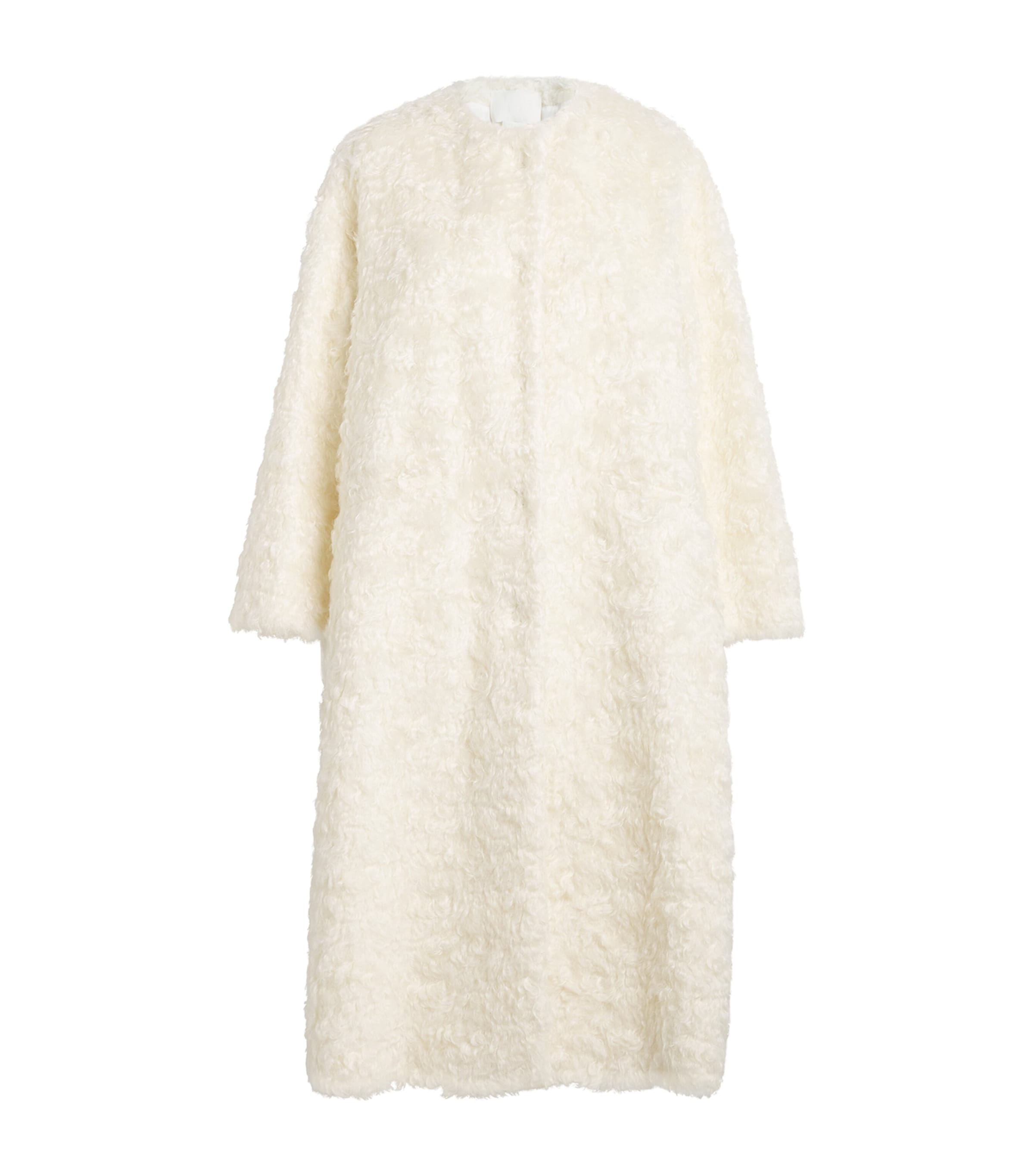 Nomadissem Mohair Aspen Coat In Ivory