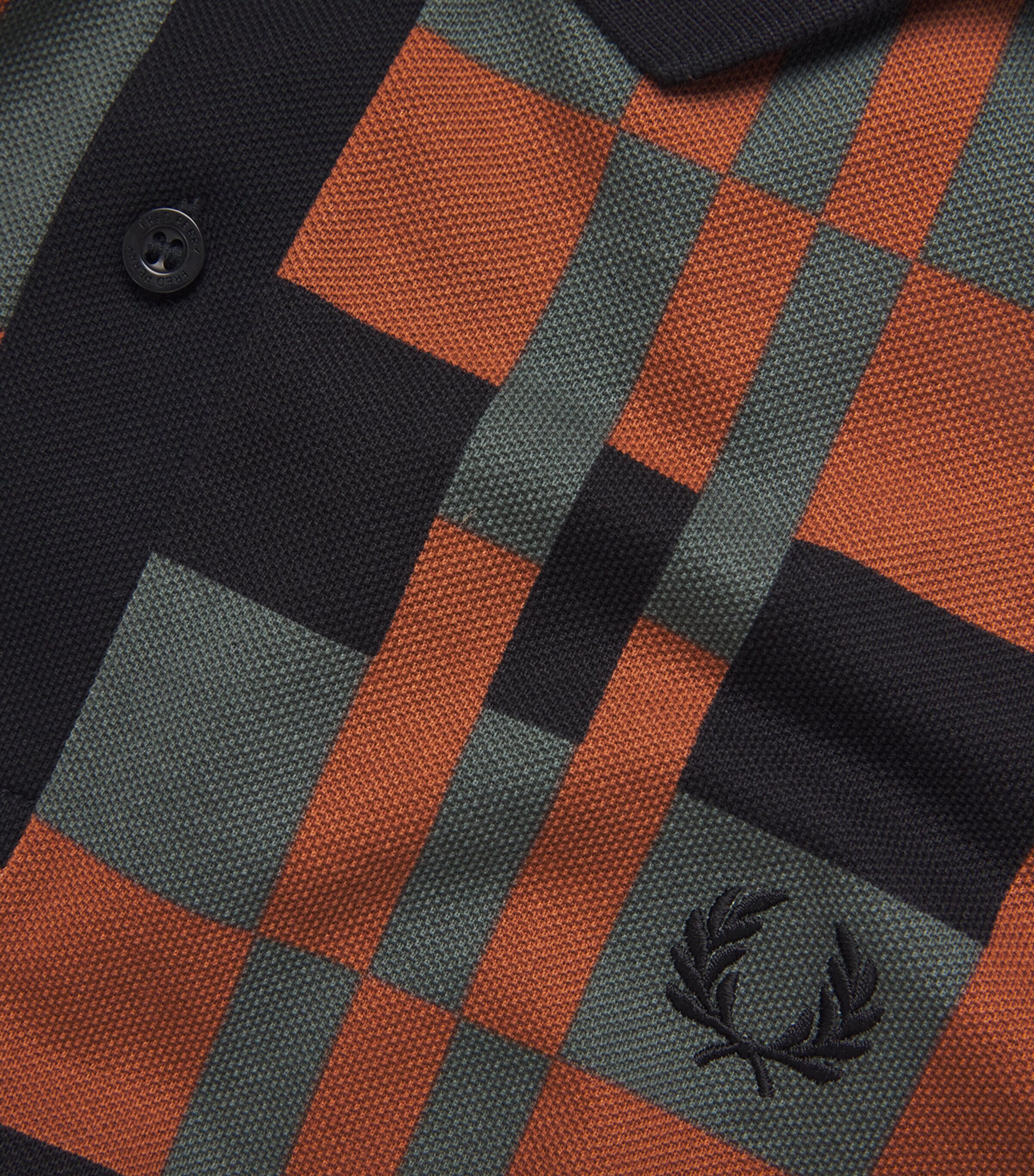 Chequerboard Polo Shirt W19-LAUREL W GRN Image 5