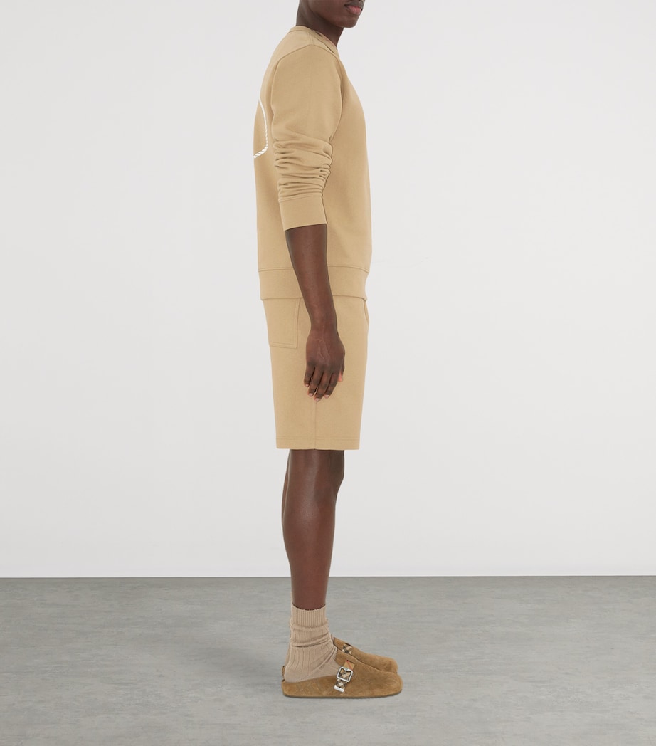 Cotton Knight Stamp Shorts FLAX Image 3