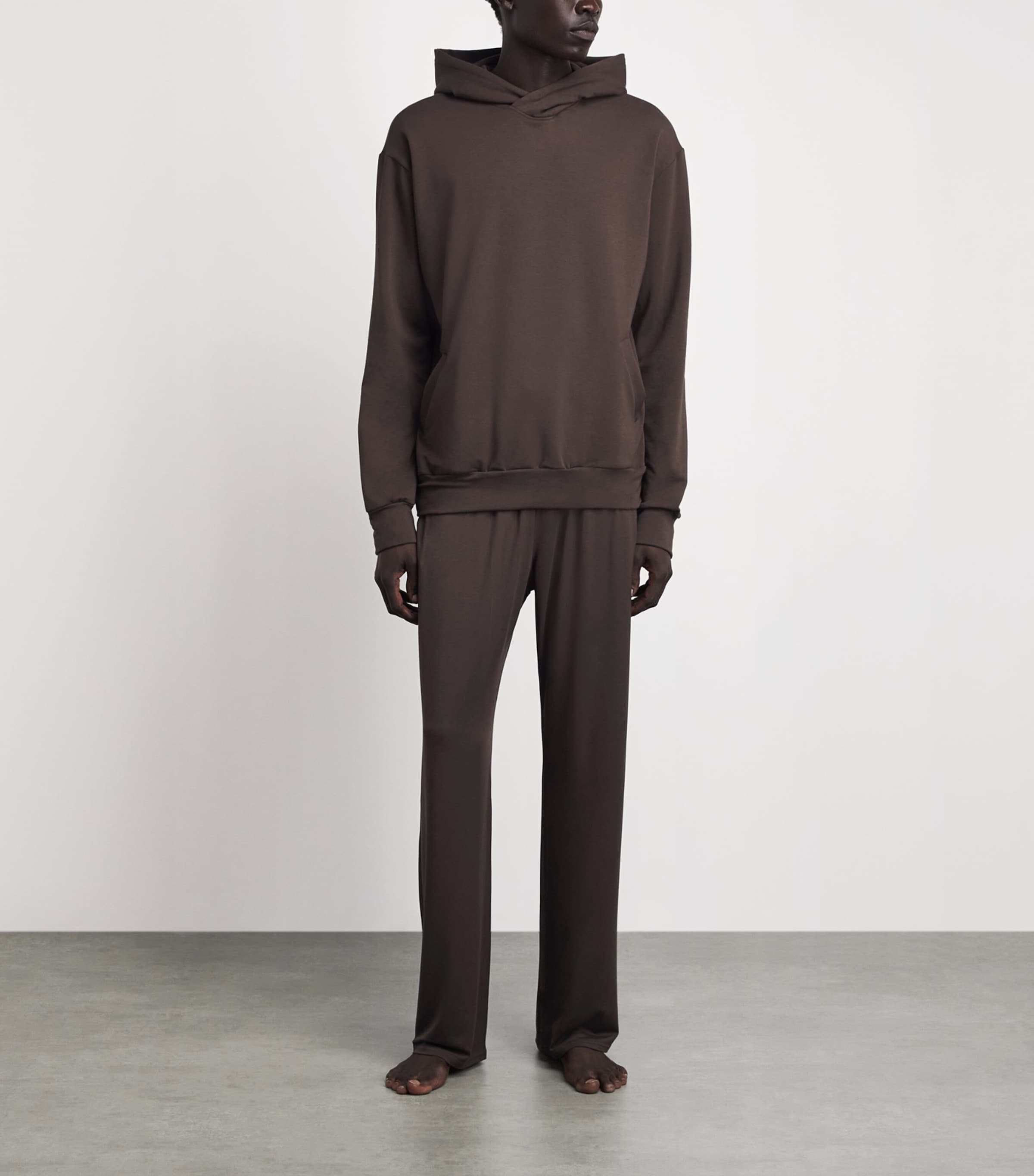 Homebody Mens Snuggle Hoodie Coffee Bean Image 2