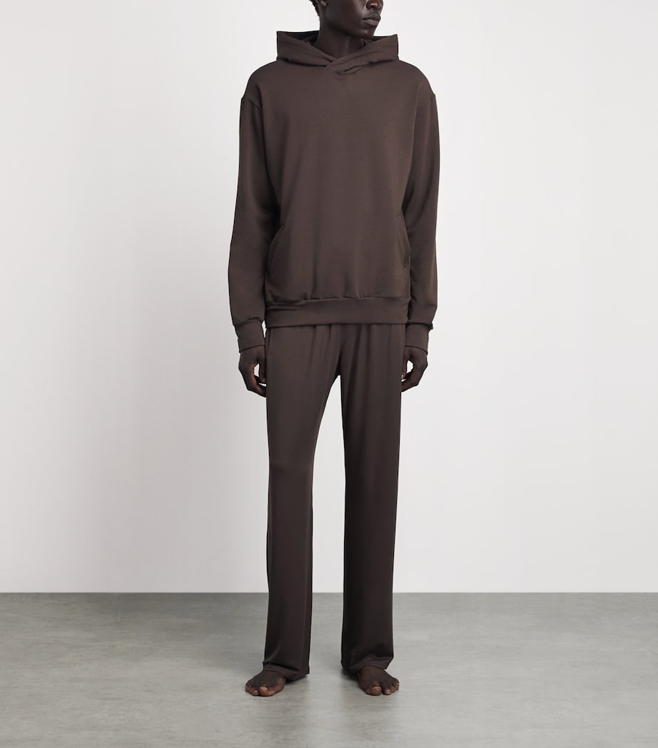 Homebody Mens Snuggle Hoodie Coffee Bean Image 2