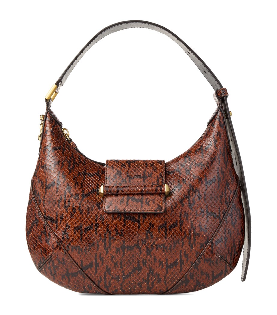 Small Bar Leather Shoulder Bag COGNAC/SHINY GOLD Image 1