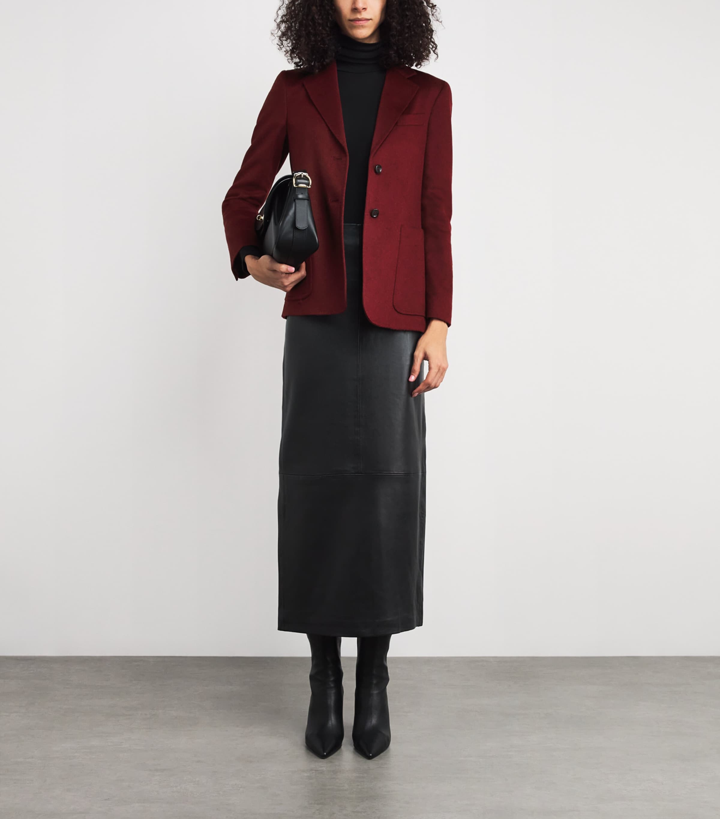 Camel Hair Blazer RASPBERRY Image 2