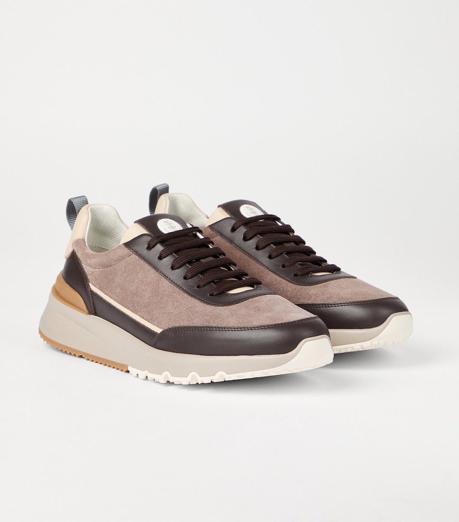 Suede-Calfskin Runner Sneaker CEA44 Image 2