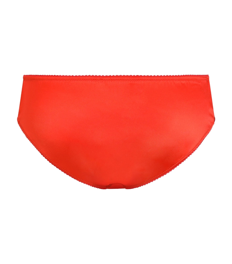 Dolce&Gabbana Womens Silk Briefs Orange Image 2